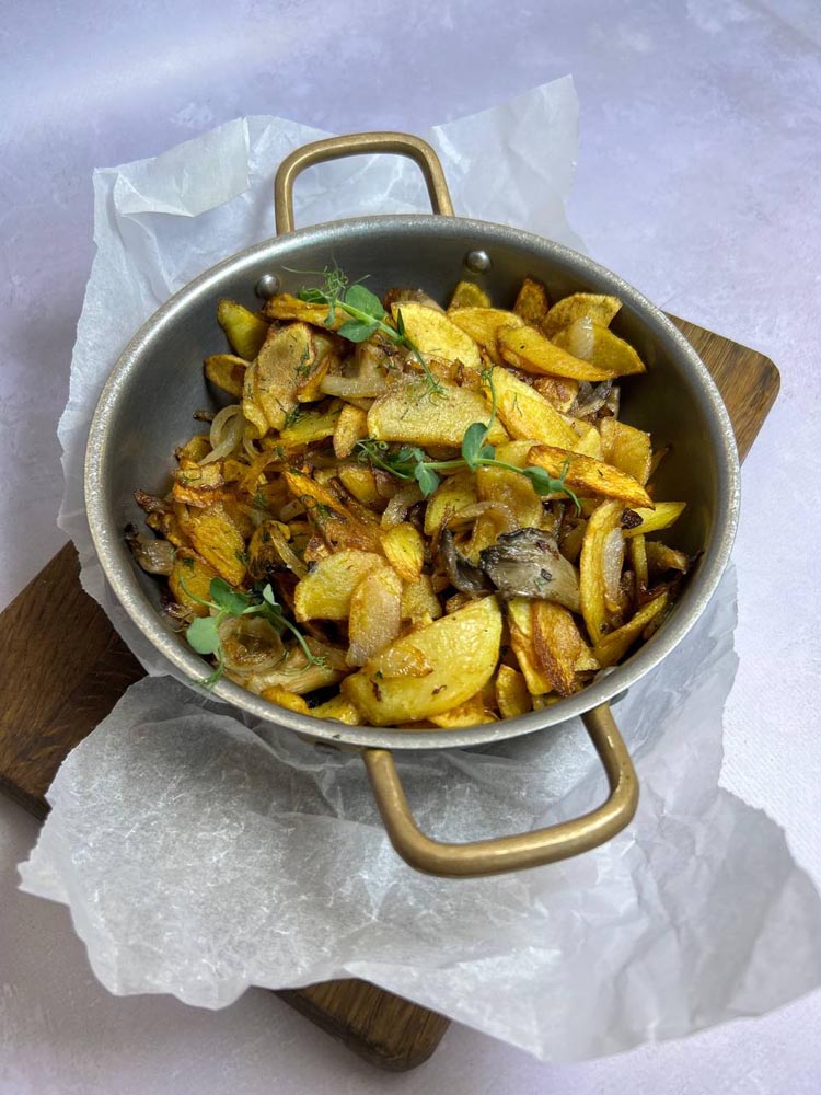 картопля з гливами
